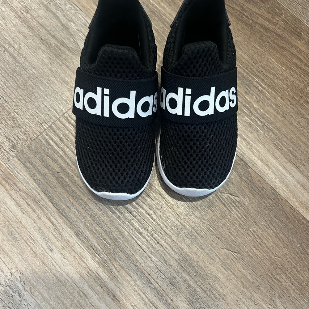 Adidas Kids Black and White Slip-On Sneakers
